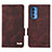 Leather Case Stands Flip Cover Holder L03Z for Motorola Moto Edge 20 Pro 5G Brown