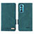 Leather Case Stands Flip Cover Holder L03Z for Motorola Moto Edge 30 5G Green