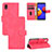 Leather Case Stands Flip Cover Holder L03Z for Samsung Galaxy A01 Core Hot Pink