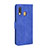 Leather Case Stands Flip Cover Holder L03Z for Samsung Galaxy A40 Blue