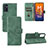 Leather Case Stands Flip Cover Holder L03Z for Samsung Galaxy M52 5G Green
