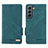 Leather Case Stands Flip Cover Holder L03Z for Samsung Galaxy S21 Plus 5G Green