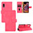 Leather Case Stands Flip Cover Holder L03Z for Samsung Galaxy XCover Pro Hot Pink