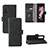 Leather Case Stands Flip Cover Holder L03Z for Samsung Galaxy Z Fold4 5G Black