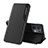 Leather Case Stands Flip Cover Holder L04 for Oppo Reno8 Pro+ Plus 5G Black