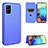 Leather Case Stands Flip Cover Holder L04Z for Samsung Galaxy M51 Blue