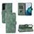 Leather Case Stands Flip Cover Holder L04Z for Samsung Galaxy S21 Plus 5G Green
