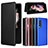 Leather Case Stands Flip Cover Holder L04Z for Samsung Galaxy Z Fold4 5G