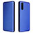 Leather Case Stands Flip Cover Holder L04Z for Sony Xperia 10 III Blue