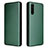 Leather Case Stands Flip Cover Holder L04Z for Sony Xperia 10 III Green