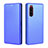 Leather Case Stands Flip Cover Holder L04Z for Sony Xperia 5 Blue