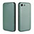 Leather Case Stands Flip Cover Holder L04Z for Sony Xperia Ace Green