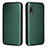 Leather Case Stands Flip Cover Holder L04Z for Sony Xperia Ace II SO-41B Green