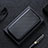 Leather Case Stands Flip Cover Holder L04Z for Vivo Y20s Black