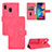 Leather Case Stands Flip Cover Holder L05Z for Samsung Galaxy A30 Hot Pink