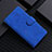 Leather Case Stands Flip Cover Holder L05Z for Samsung Galaxy M01 Core Blue