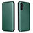 Leather Case Stands Flip Cover Holder L06Z for Samsung Galaxy A04s Green