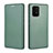 Leather Case Stands Flip Cover Holder L06Z for Samsung Galaxy S10 Lite Green