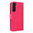 Leather Case Stands Flip Cover Holder L06Z for Samsung Galaxy S21 5G Hot Pink