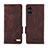 Leather Case Stands Flip Cover Holder L06Z for Sony Xperia 5 V Brown