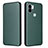Leather Case Stands Flip Cover Holder L06Z for Xiaomi Redmi A1 Plus Green