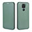 Leather Case Stands Flip Cover Holder L06Z for Xiaomi Redmi Note 9 Green