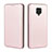 Leather Case Stands Flip Cover Holder L06Z for Xiaomi Redmi Note 9 Pro Max Rose Gold