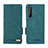 Leather Case Stands Flip Cover Holder L07Z for Sony Xperia 1 II Green