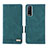 Leather Case Stands Flip Cover Holder L07Z for Vivo Y20 Green