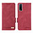 Leather Case Stands Flip Cover Holder L07Z for Vivo Y20 Red