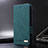 Leather Case Stands Flip Cover Holder L07Z for Xiaomi Poco F4 GT 5G Green