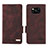 Leather Case Stands Flip Cover Holder L07Z for Xiaomi Poco X3 Pro Brown