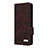 Leather Case Stands Flip Cover Holder L09Z for Samsung Galaxy Z Fold2 5G Brown