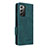 Leather Case Stands Flip Cover Holder L10Z for Samsung Galaxy Z Fold2 5G Green