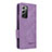 Leather Case Stands Flip Cover Holder L10Z for Samsung Galaxy Z Fold2 5G Purple