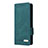 Leather Case Stands Flip Cover Holder L10Z for Samsung Galaxy Z Fold3 5G Green