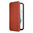 Leather Case Stands Flip Cover Holder L12Z for Samsung Galaxy S21 5G Brown