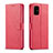 Leather Case Stands Flip Cover Holder LC1 for Samsung Galaxy M51 Hot Pink