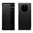 Leather Case Stands Flip Cover Holder LF1 for Huawei Mate 40 RS Black