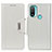 Leather Case Stands Flip Cover Holder M01L for Motorola Moto E20 White