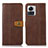 Leather Case Stands Flip Cover Holder M01L for Motorola Moto Edge X30 Pro 5G Brown