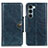 Leather Case Stands Flip Cover Holder M01L for Motorola Moto G200 5G Blue