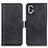 Leather Case Stands Flip Cover Holder M01L for Nothing Phone 1 Black