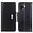 Leather Case Stands Flip Cover Holder M01L for Oppo A94 4G Black