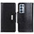 Leather Case Stands Flip Cover Holder M01L for Oppo Reno6 Pro 5G Black