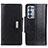 Leather Case Stands Flip Cover Holder M01L for Oppo Reno6 Pro+ Plus 5G Black