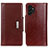 Leather Case Stands Flip Cover Holder M01L for Samsung Galaxy A04s Brown