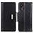 Leather Case Stands Flip Cover Holder M01L for Samsung Galaxy XCover 5 SM-G525F Black