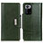 Leather Case Stands Flip Cover Holder M01L for Xiaomi Poco X3 GT 5G Green