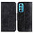 Leather Case Stands Flip Cover Holder M02L for Motorola Moto Edge 30 5G Black